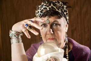 Create meme: grandmother, the fortune teller, battle of the psychics