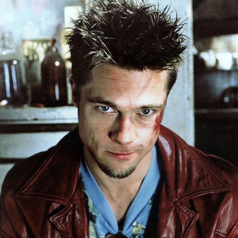 Create meme: Brad Pitt from fight Club, fight club brad pitt, brad pitt Tyler Durden