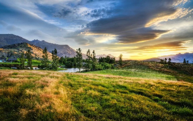 Create meme: landscapes of new zealand, takaka hills, new zealand, nature nature