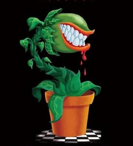 Create meme: flower predator, little shop of horrors, carnivorous plants pictures