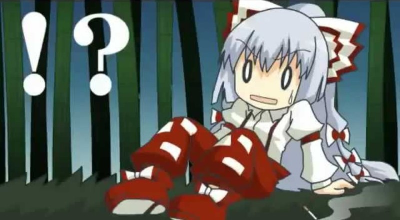 Создать мем: fujiwara no mokou, персонаж аниме, mokou touhou