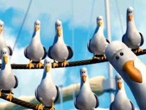 Create meme: give give give seagulls, Seagull from Nemo, seagulls from Nemo
