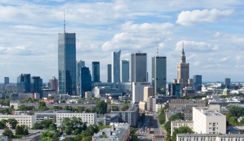 Create meme: Warsaw skyscrapers, Warsaw is the capital, the center of Warsaw