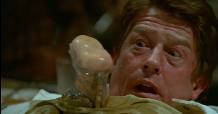 Create meme: space eggs, John Hurt is a stranger, alien 1979