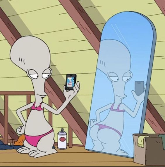 Create meme: American dad Roger, Roger Smith, The American alien dad