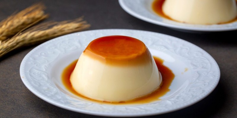 Create meme: Japanese pudding, caramel pudding, pudding dessert