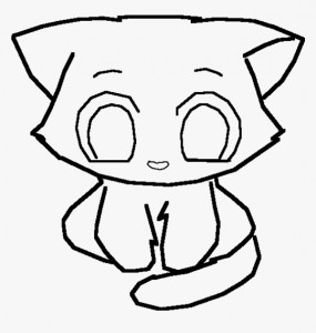 Создать мем: рисунки котики легкие, рисунки котиков для срисовки, милые котята срисовать