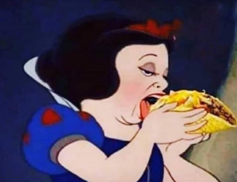 Create meme: Disney princess jokes, disney snow white, Disney princesses are funny