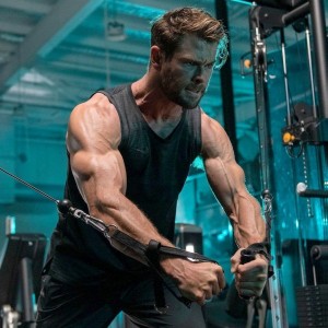 Create meme: Chris Hemsworth, guy, Chris Hemsworth workout