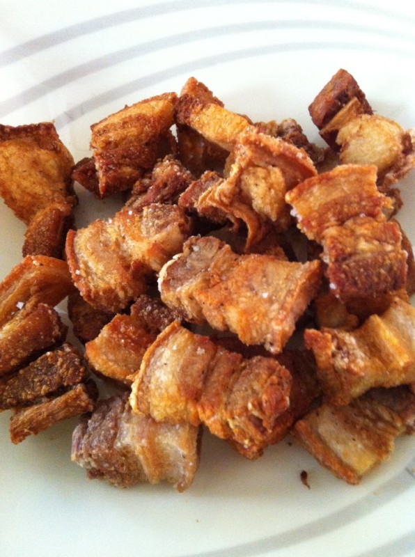 Create meme: pork rinds, pork rinds, roast pork