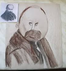 Create meme: Taras Shevchenko's portrait, Taras Grigorovich Shevchenko, portrait of shevchenko