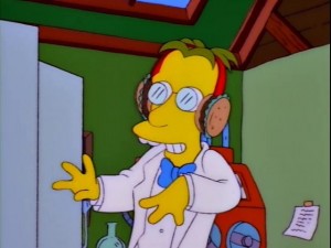 Create meme: the simpsons predictions, the simpsons Professor Frink, the simpsons