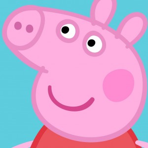 Create meme: pepa, peppa pig footage, pig with glasses