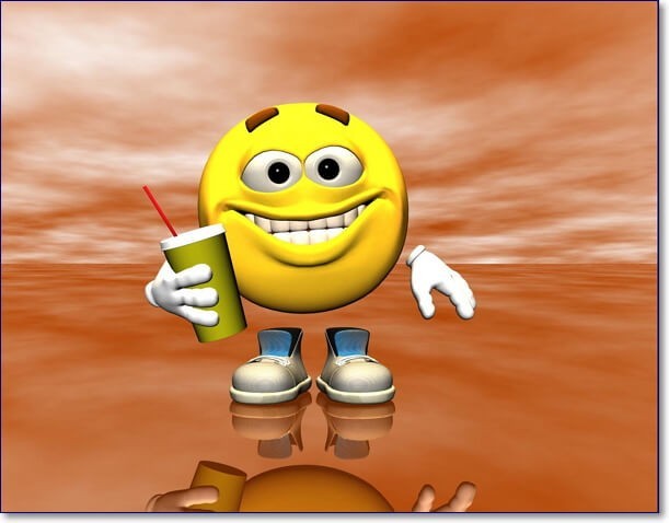 Create meme: funny smiley face, funny emoticons, 3 d smiley