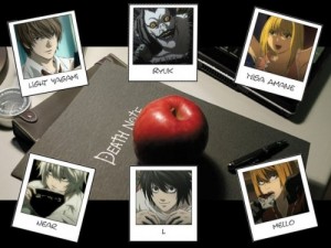 Создать мем: аниме пазлы, тетрадь смерти, аниме death note