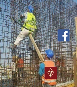 Create meme: construction worker, construction jokes, fun on the construction site