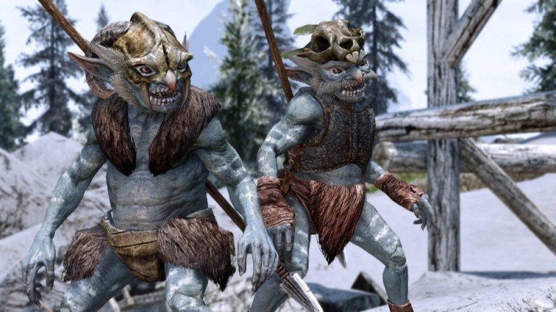 Create meme: skyrim rieklings, skyrim rieklings, Skyrim riekling