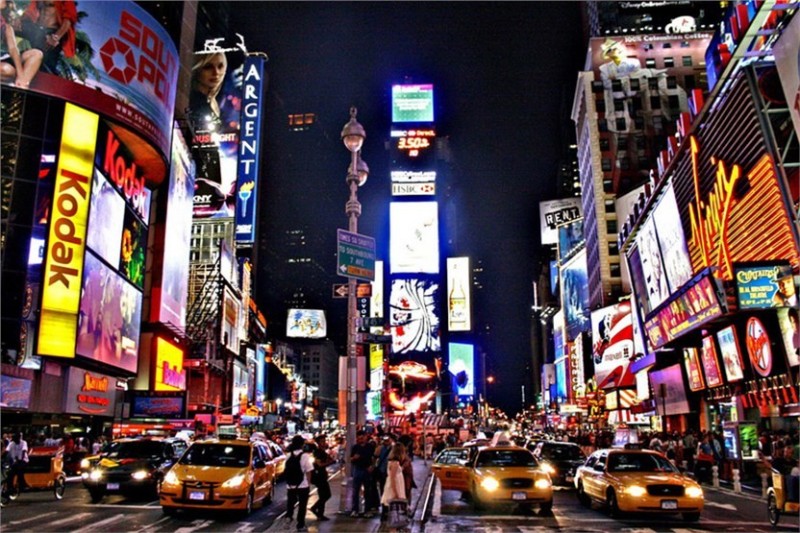 Create meme: new York times square, New York, time in New York