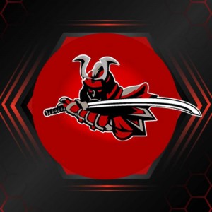 Create meme: mascot logo red knight, samurai mascot logo, logo ninja samurai for the clan