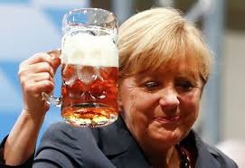 Create meme: Angela Merkel with beer, Merkel with beer, germany angela merkel