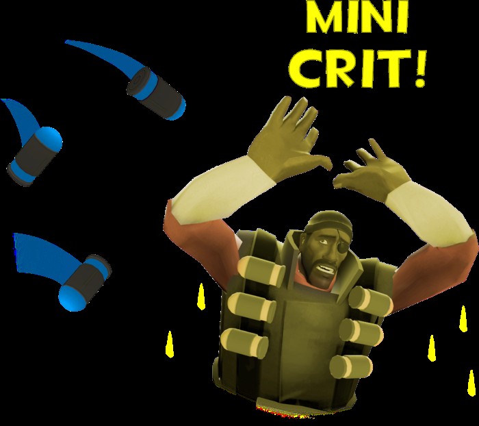 Создать мем: mini-crit tf2, подрывник тф 2, team fortress 2 demoman