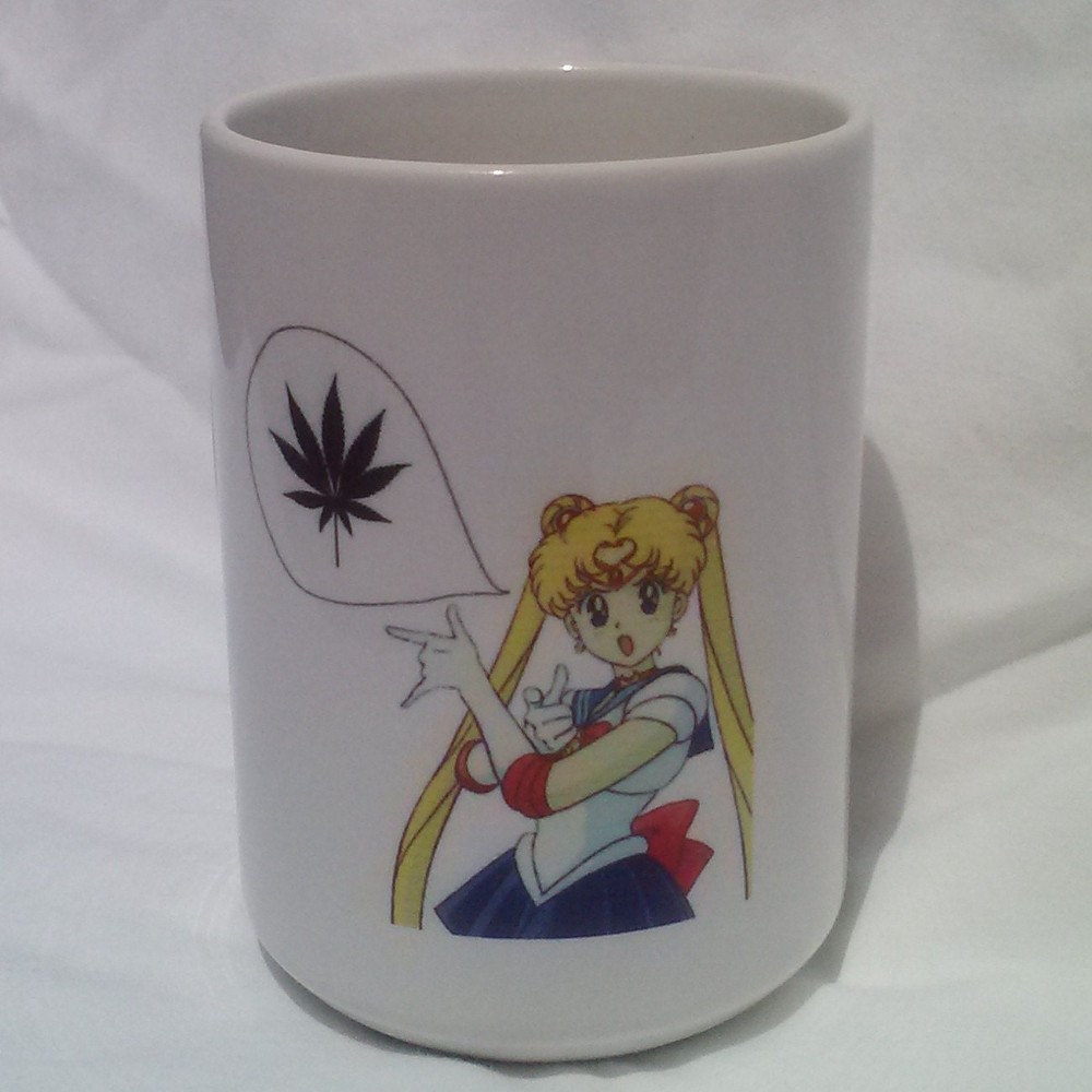 Создать мем: кружка сейлор мун, кружка аниме сейлормун, sailor moon weed mug