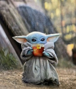 Create meme: iodine, baby Yoda, baby Yoda