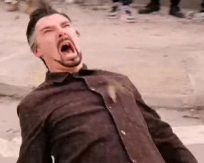 Create meme: a frame from the movie, The multiverse doctor strange meme, doctor strange 