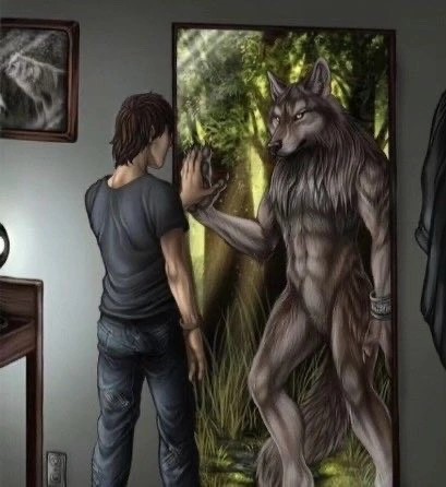 Create meme: furry wolves guys, werewolf guy art, the werewolf guy