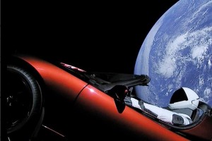 Создать мем: tesla roadster и starman в космосе, spacex машина в космосе, машина илона маска в космосе