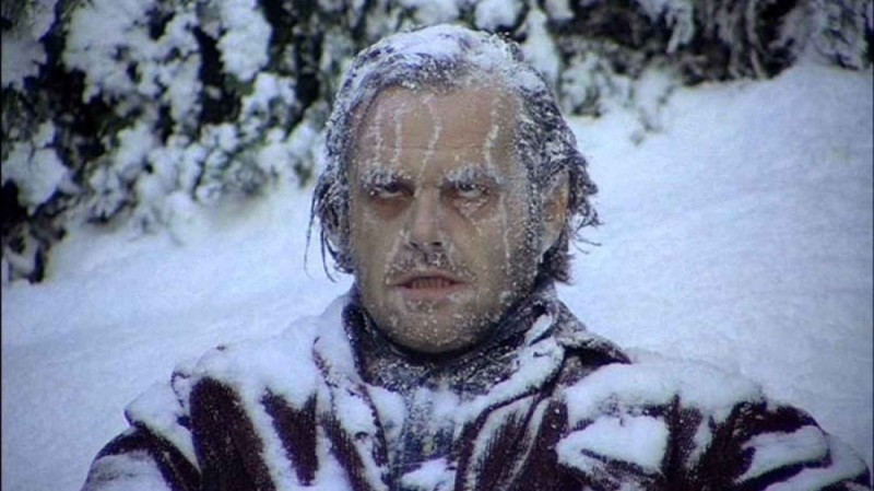 Create meme: lights , Jack Nicholson , the shining frozen Jack