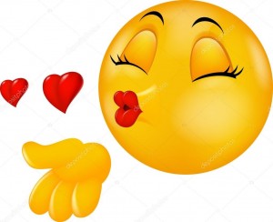 Create meme: air kiss, smiley, emoji