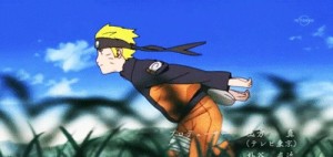 Создать мем: наруто, наруто бег, наруто узумаки naruto uzumaki