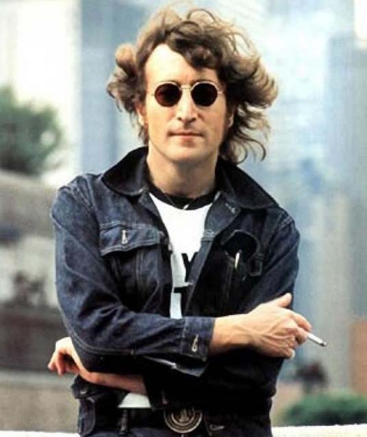 Create meme: john lennon glasses, John Lennon with glasses, dj lennon