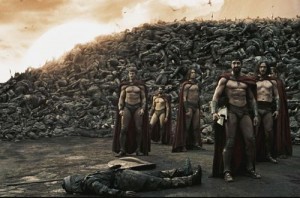 Create meme: 300 Spartans demotivator, 300 Spartans movie 2007, funny photo 300 Spartans