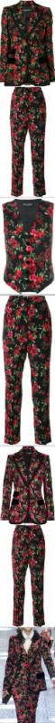 Create meme: dolce gabbana pants, trousers with floral print, women's trousers