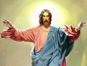 Create meme: Jesus Christ ascension, the Lord Jesus, icon of Jesus Christ