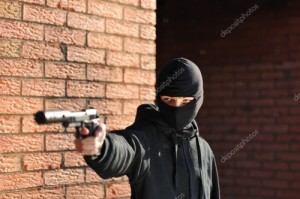 Создать мем: черная маска на лицо, gunman, killer