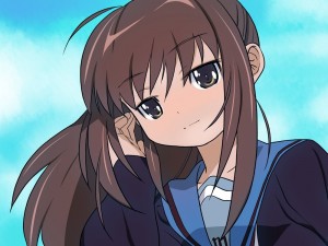 Создать мем: микуру пнг, suzumiya haruhi no yuuutsu, аниме телки фото