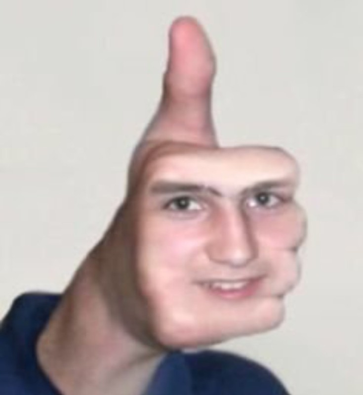 Create meme: A meme with a thumb, atlichna, thumbs up meme