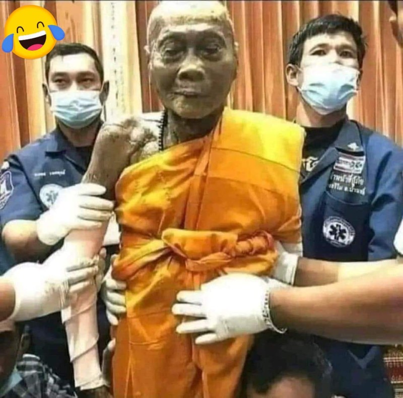 Create meme: people , The monks are smiling in the coffin, a Buddhist monk