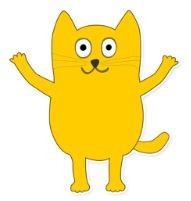 Create meme: the yellow cat from 1c, the yellow cat, yellow cat