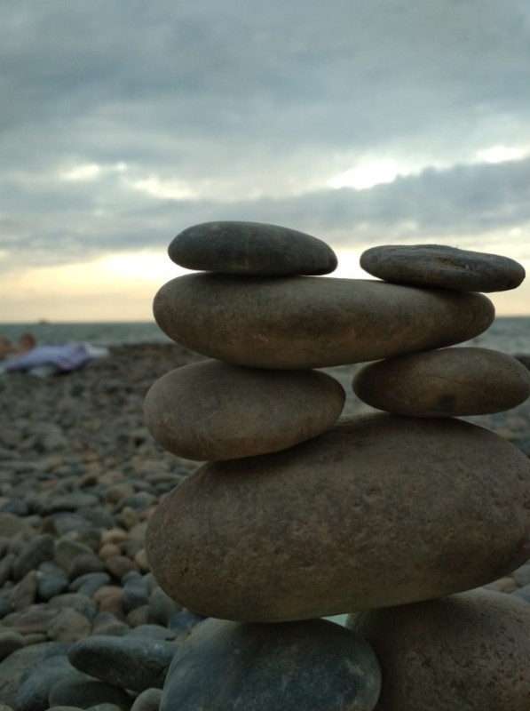 Create meme: Stones of tranquility, Baltic Sea stones, Zen stones on Lake Baikal