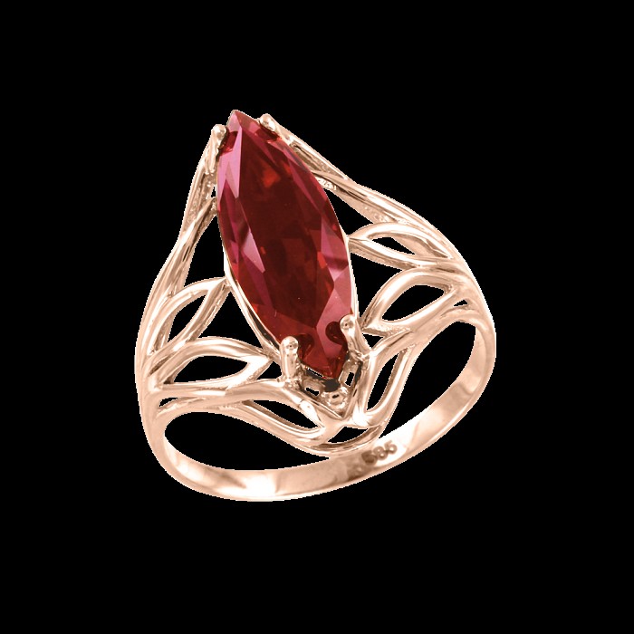 Create meme: 585 red gold, gold ring with ruby, red gold 585