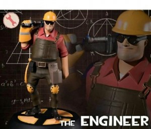 Create meme: toys tf2 engineer, red engineer from team fortress, tf2 blu engineer