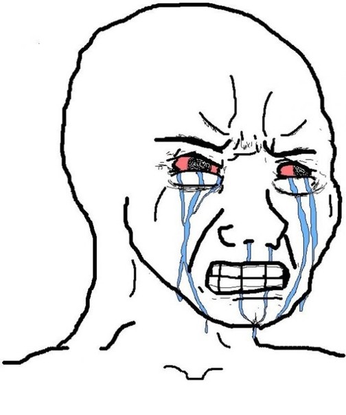 Create meme: crying wojak, a meme with a crying, crying meme 