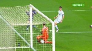 Create meme: goal, thibaut courtois, sport