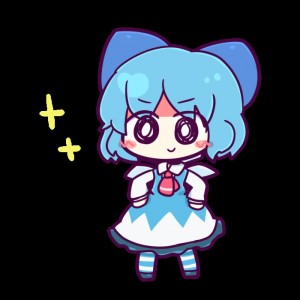 Создать мем: чиби, cirno, chibi