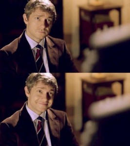 Create meme: Martin Freeman, mycroft, Sherlock and