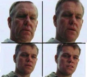 Create meme: matt damon, face